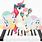Cute Star Unicorn Piano