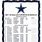 Dallas Cowboys 2017 2018 Schedule Printable