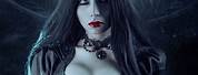 Dark Beautiful Gothic Woman Art