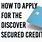 Discover Credit Card Application