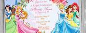 Disney Princess Birthday Invitations