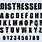 Distress Font