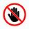 Do Not Touch Icon