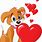 Dog Love Emoji