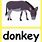 Donkey Flash Card