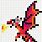 Dragon Pixel Art 16X16