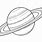 Drawing of Saturn Planet
