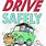 Drive Safely Cartoon