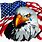 Eagle Crying American Flag