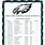 Eagles Football Schedule Printable