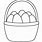 Easter Egg Basket Coloring
