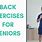 Easy Back Exercises for Seniors