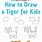 Easy Steps to Draw Tigers