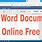 Edit Word Document Online