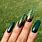 Emerald Green Nail Art