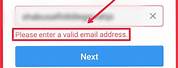 Enter Valid Email
