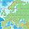 Europe Latitude Map