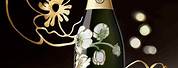 Expensive Champagne Flowers On Bottle