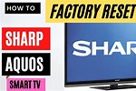 Factory Reset AQUOS Sharp TV