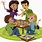 Family Playing Games Clip Art