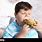 Fat Kid Eating Burger