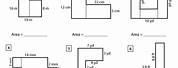 Finding Area of Irregular Shapes Worksheet