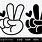 Finger Peace Sign SVG Free
