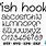 Fish Hook Font SVG