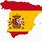 Flag Map of Spain