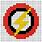 Flash Logo Pixel Art