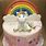 Fondant Unicorn Cake Rainbow