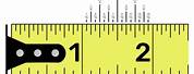 Fractions Tape Measure in Inches