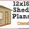 Free 12X16 Shed Plans DIY