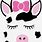 Free Baby Cow Face SVG