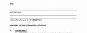 Free Employment Contract Template Word