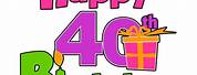 Funny 40th Birthday Clip Art