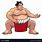 Funny Cartoon Sumo Wrestler