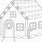 Gingerbread House Coloring Page Blank
