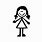 Girl Stick Figure SVG