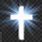 Glowing Christian Cross