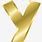 Gold Alphabet Letter Y