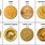 Gold Coin Size Chart