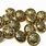 Gold Dome Buttons