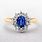 Gold Sapphire Engagement Rings