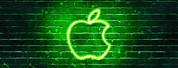 Green Neon Apple iPhone Wallpaper