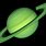 Green Saturn Planet