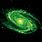 Green Spiral Galaxy