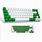 Green and White Keyboard