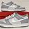 Grey Dunks Low