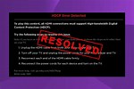 HDCP Error Detected Roku